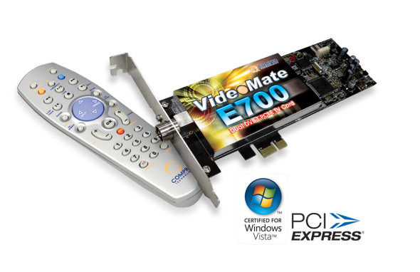 Podwójny tuner DVB-T z interfejsem PCI-E - VideoMate E700