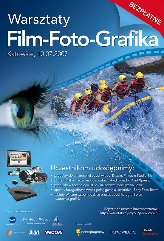 Zaproszenie Warsztaty Film-Foto-Grafika